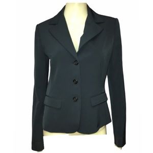 Womens Dark Blue Tahari Blazer Jacket Size 6